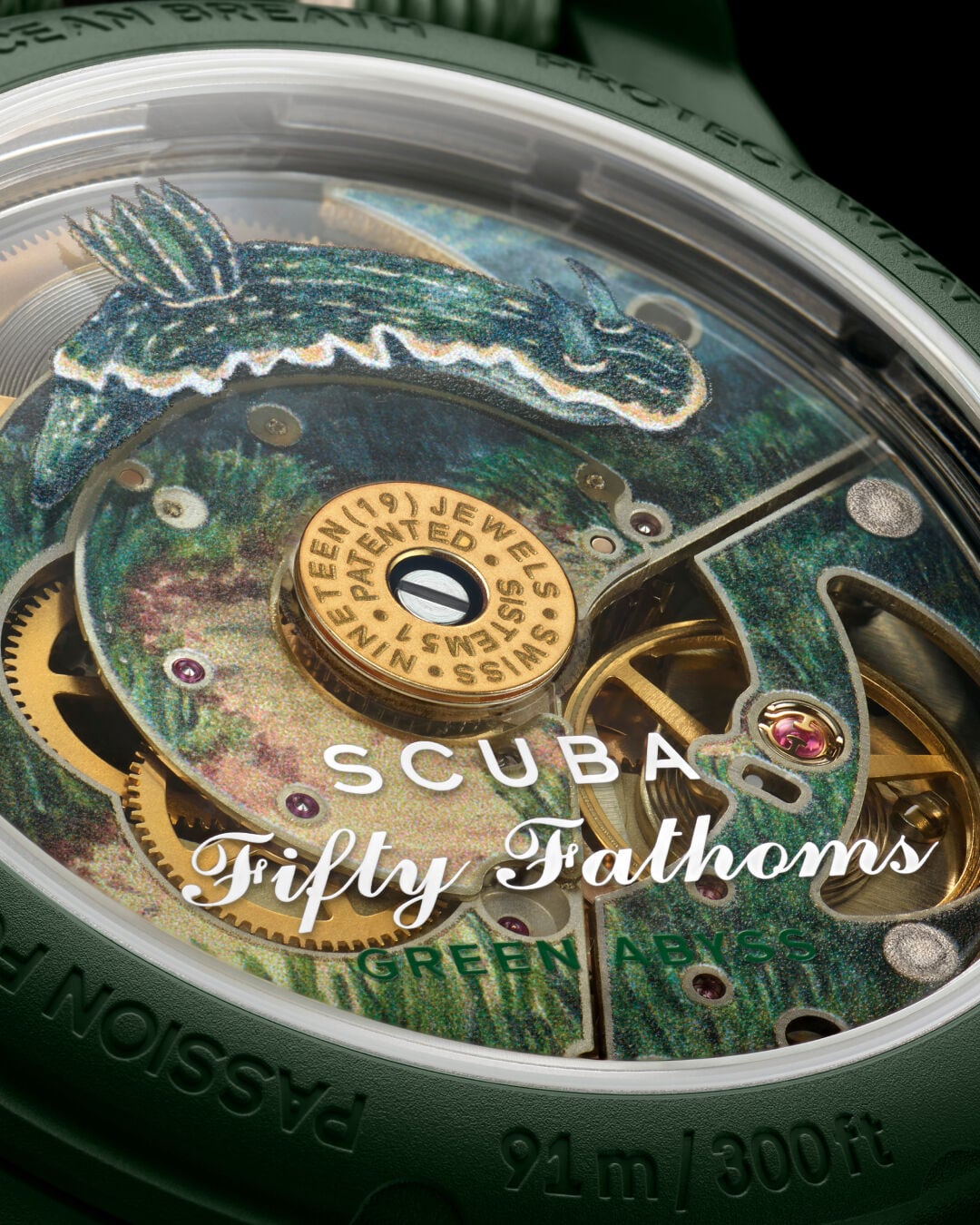Swatch x Blancpain Green Abyss Caseback