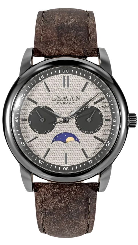 Leman Panama moonphase watch