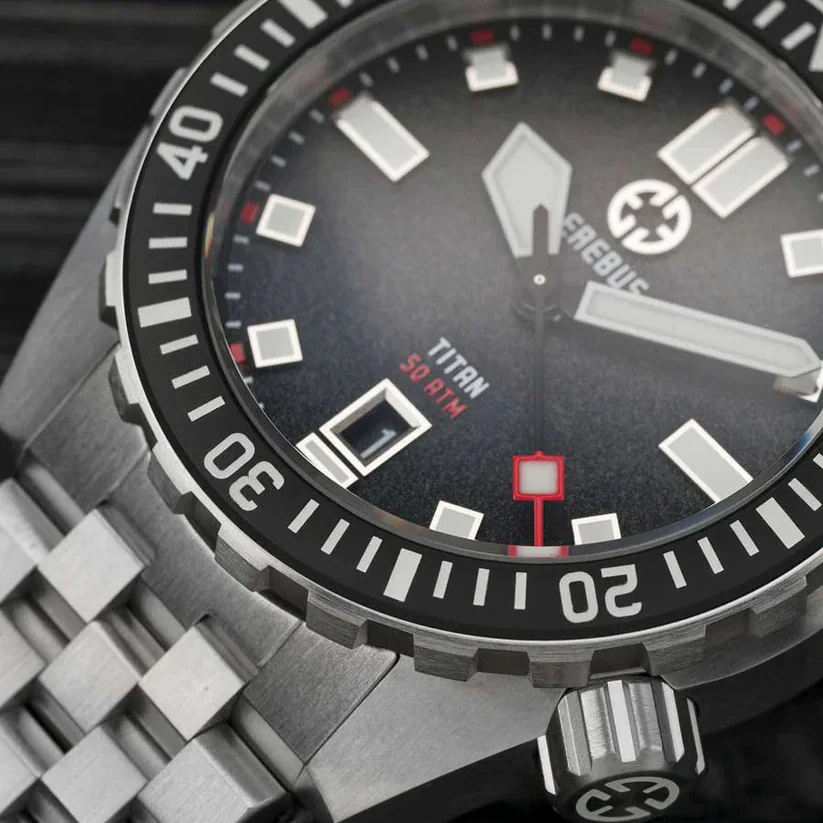 Erebus TITAN Black - all black dive watch