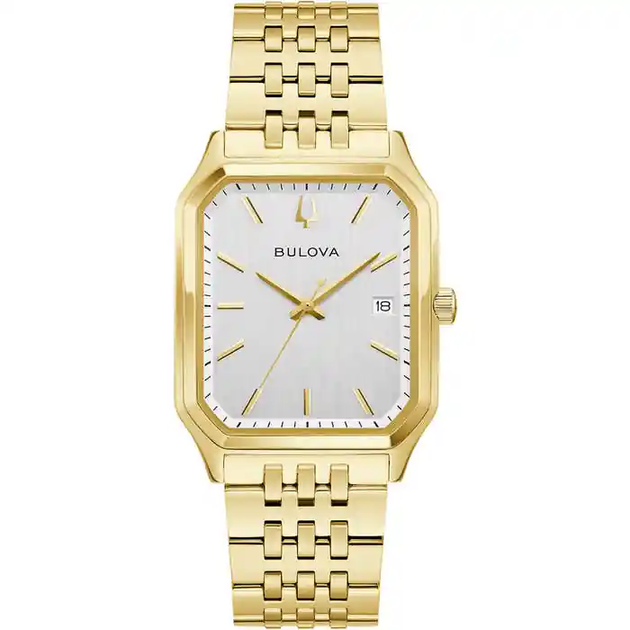 Bulova Tony Bennett collection 97B236 – Gold-tone Bracelet with Silver Dial