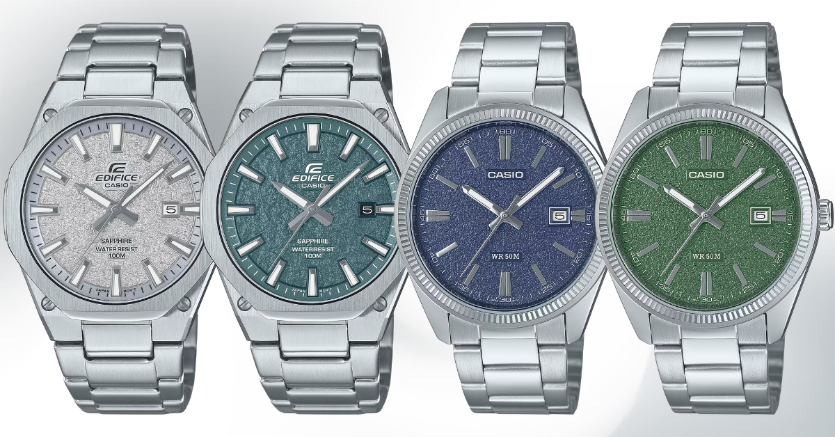 Casio Adds Textured Dials to Two Fan-Favorite Models