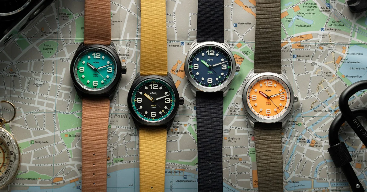 UBIQ TREK: A Bold, Compact Titanium Adventure Watch in Four Striking Colorways