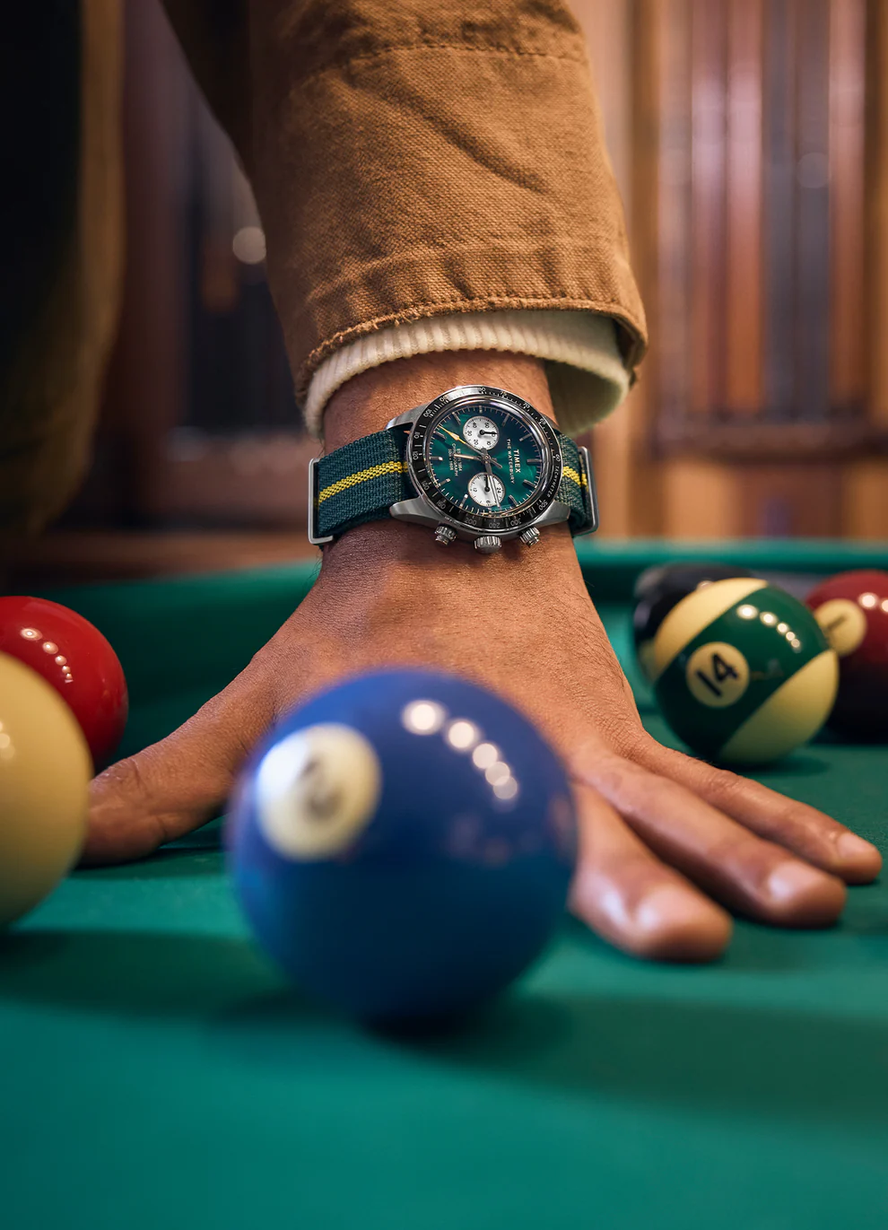 Timex Waterbury Heritage Chronograph 39mm TW2Y35600 – Racing Green
