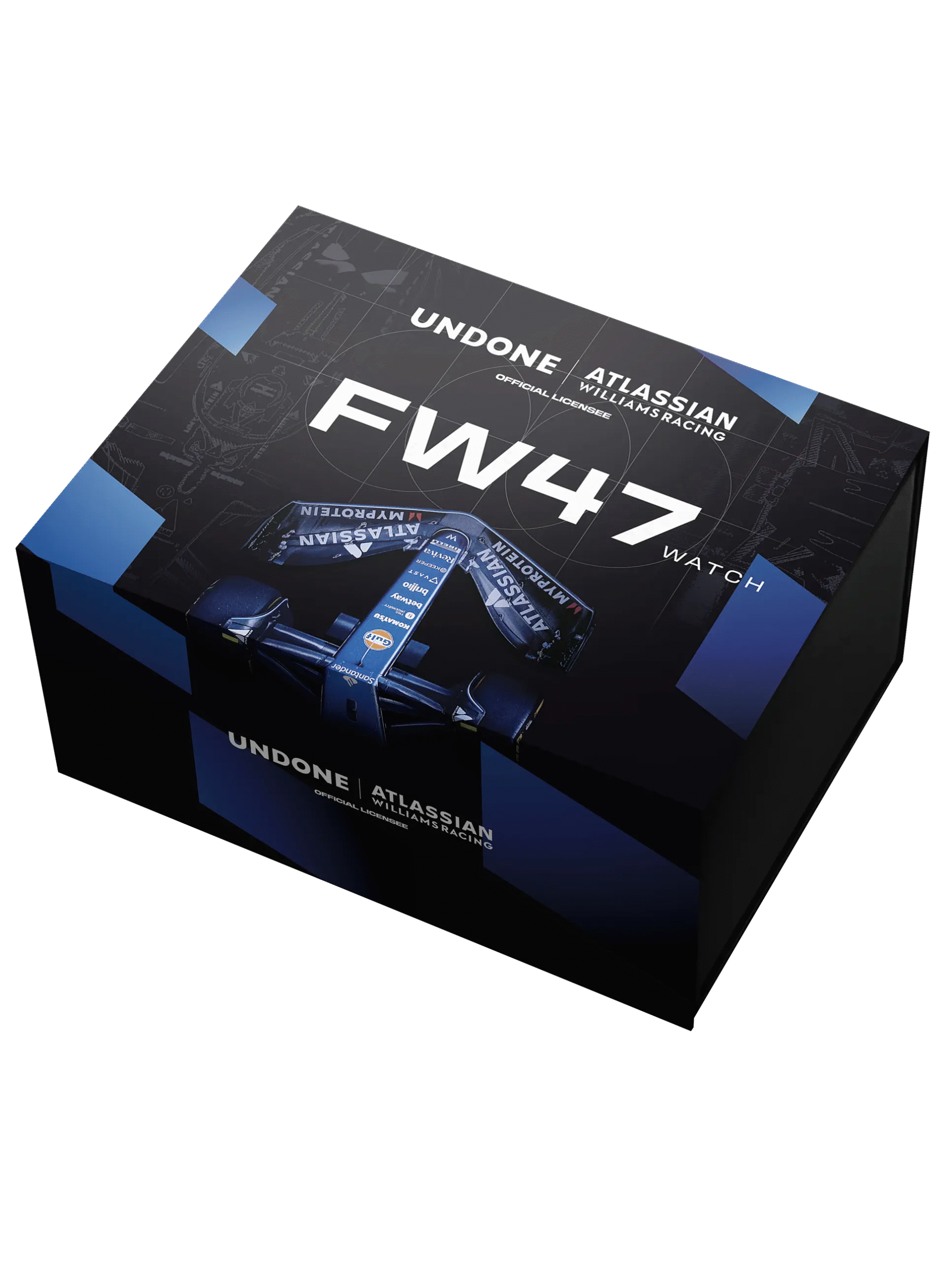 UNDONE x Williams Racing FW47 package box