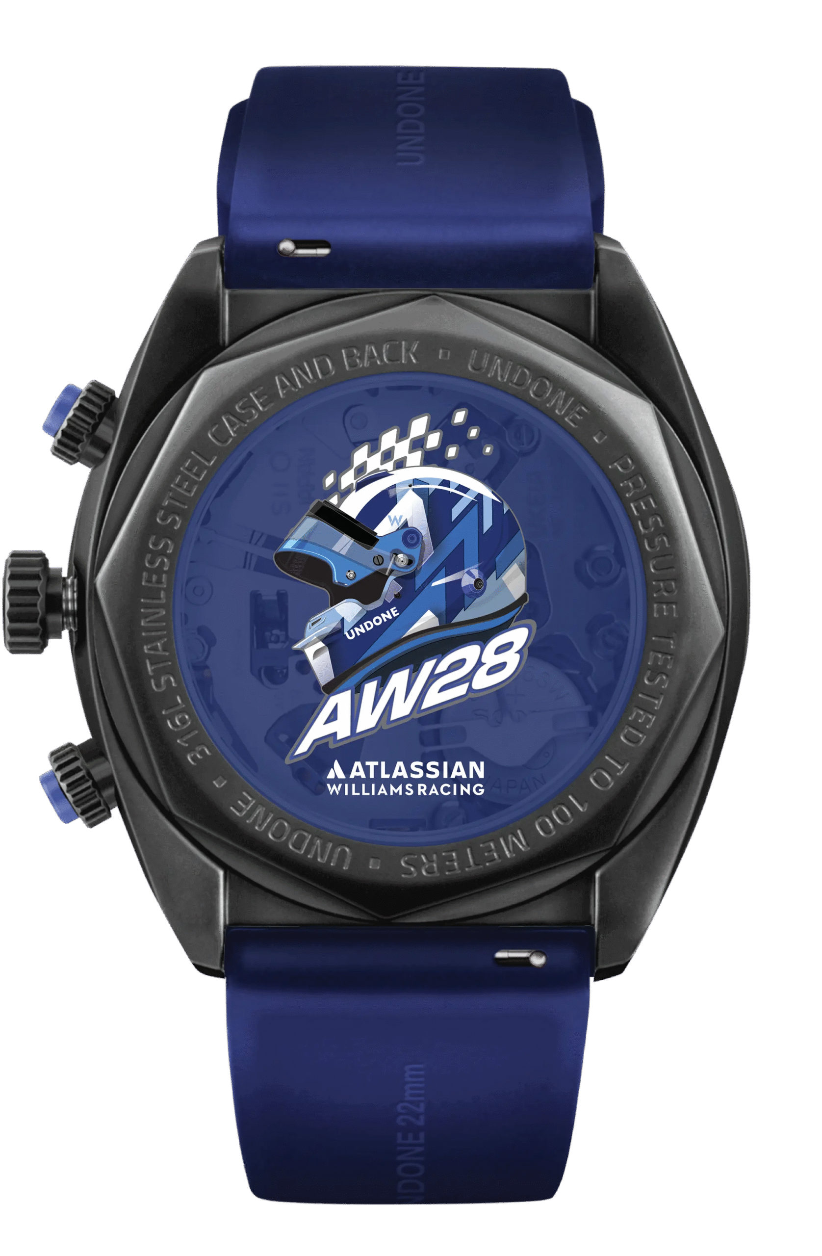 UNDONE x Williams Racing Carbono Chronograph custom caseback