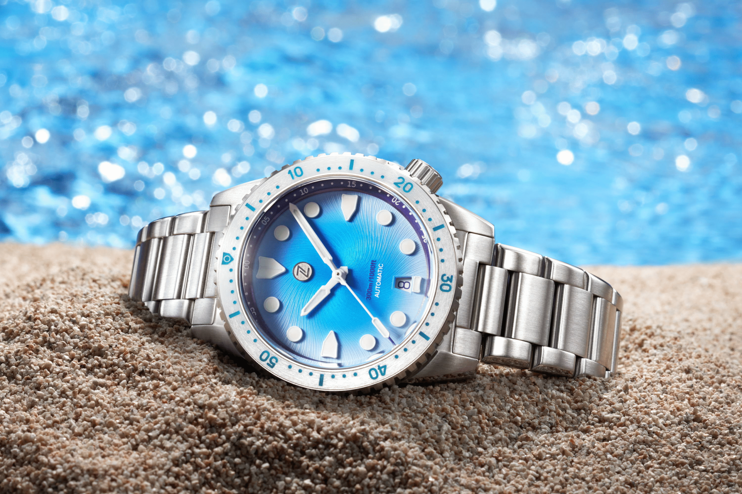 Zelos Mako 40mm Diver Lagoon Blue