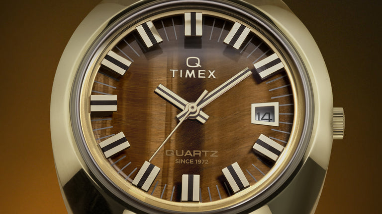 Q Timex® 1972 Time Machine Reissue 39mm Stainless Steel Bracelet Watch