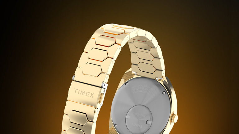 Q Timex® 1972 Time Machine Reissue 39mm Stainless Steel Bracelet Watch