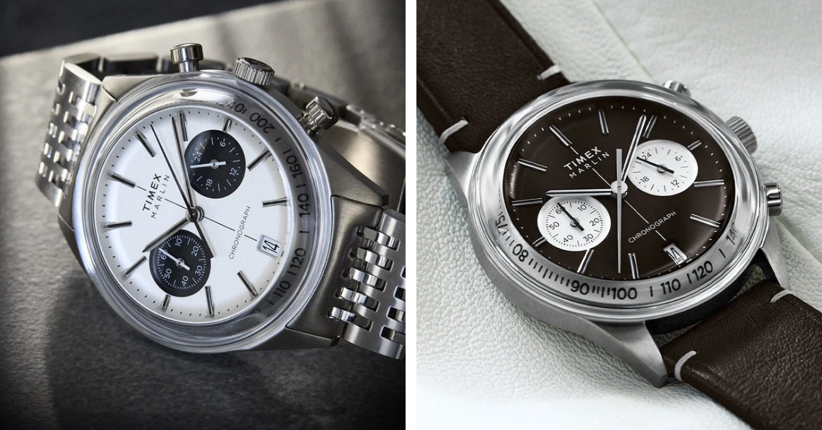 Timex Marlin Jet Chronograph Debuts in Retro-Futuristic Panda Pair