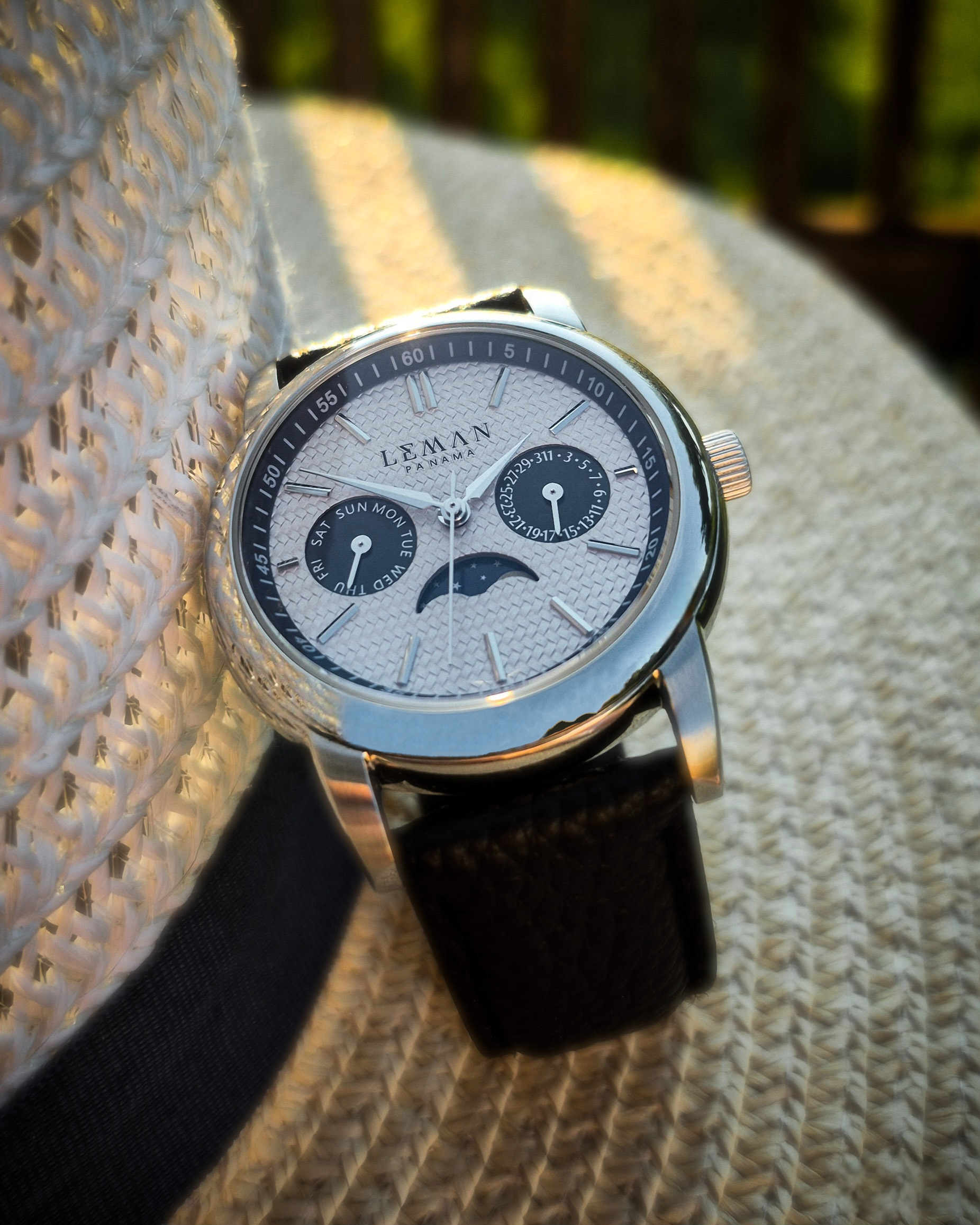 Leman Panama on a Panama hat