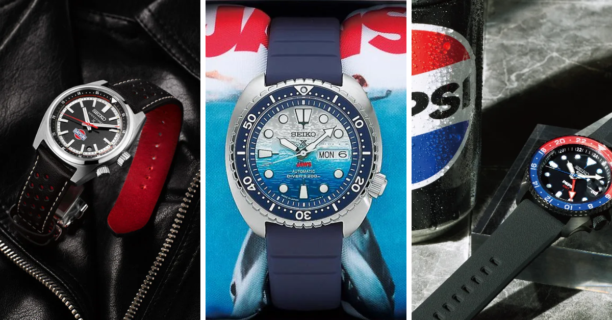 Seiko’s Wild Collaboration Streak Jaws, Rally & Pepsi
