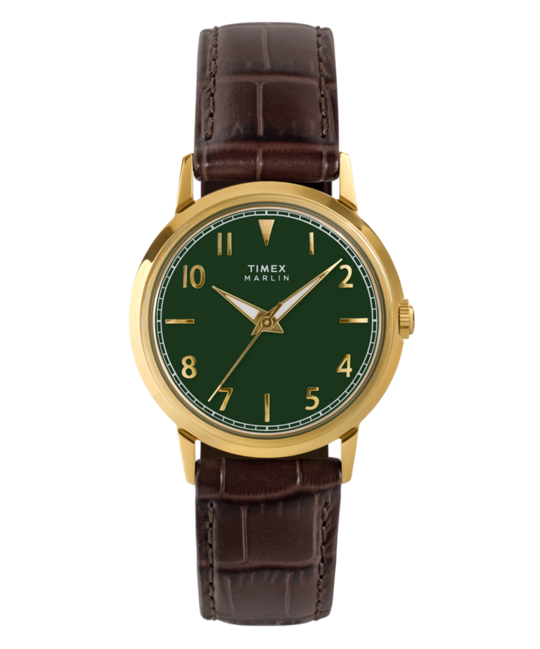 Timex Marlin 34mm TW2Y37800 (gold-tone with green dial)