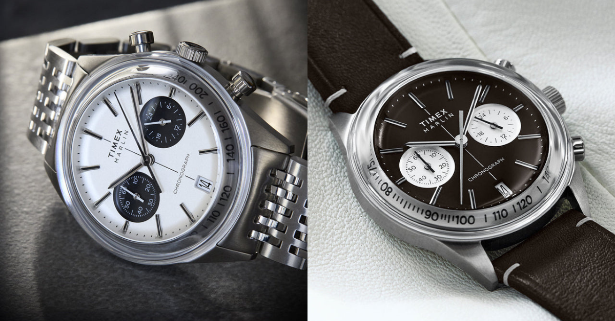 Timex Marlin Jet Chronograph Debuts in Retro-Futuristic Panda Pair