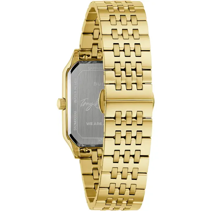 Bulova Tony Bennett collection 97B236 – Gold-tone Bracelet with Silver Dial