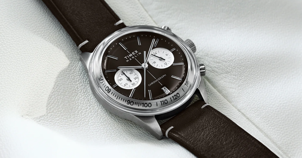 Timex Marlin Jet Chronograph Debuts in Retro-Futuristic Panda Pair