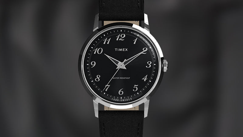 Timex x Todd Snyder 34mm Leather Strap Watch TW2Y51800 