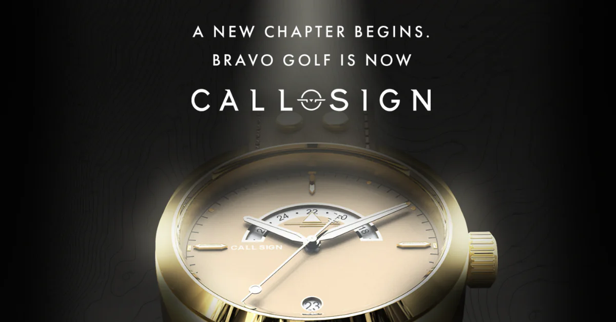 Bravo Golf Rebrands as Call Sign and Introduces New Discovery 38mm