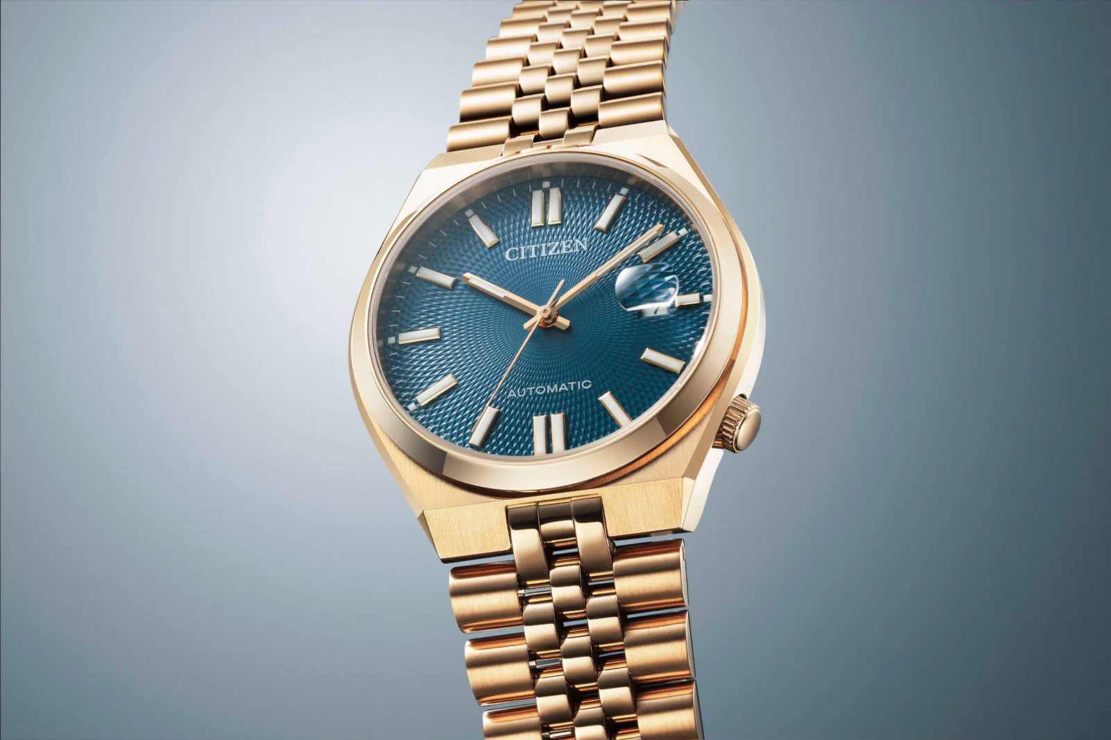 CITIZEN TSUYOSA 60 NK0023-57L (Ash Blue Dial, rose gold-tone)