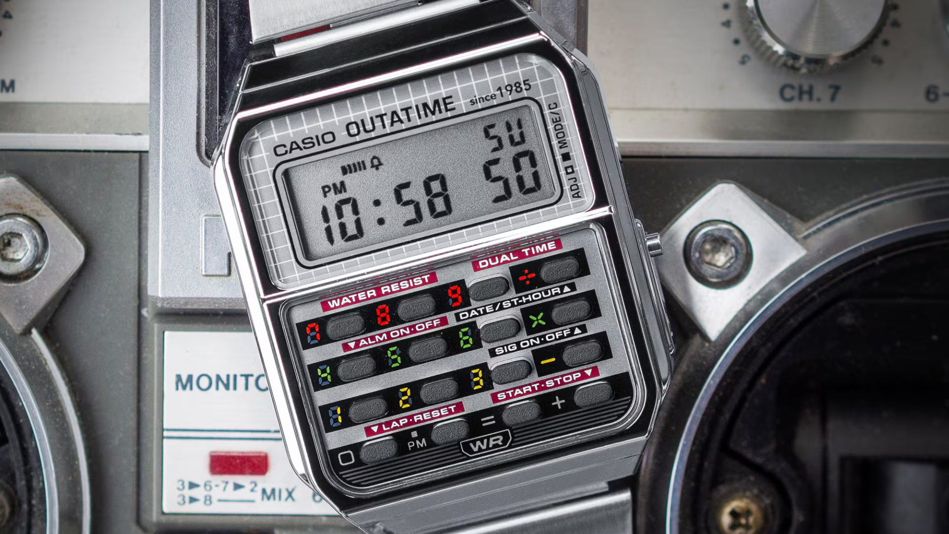 Casio Celebrates 40 Years of Back to the Future with a Retro Calculator Watch