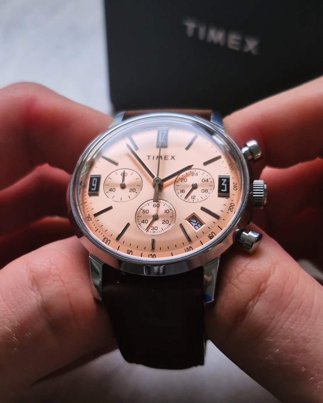 Timex Marlin Chronogrpah champagne dial
