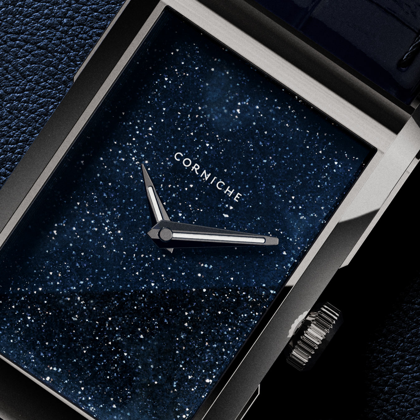 Corniche Introduces the Visionnaire in Steel with Aventurine Dial