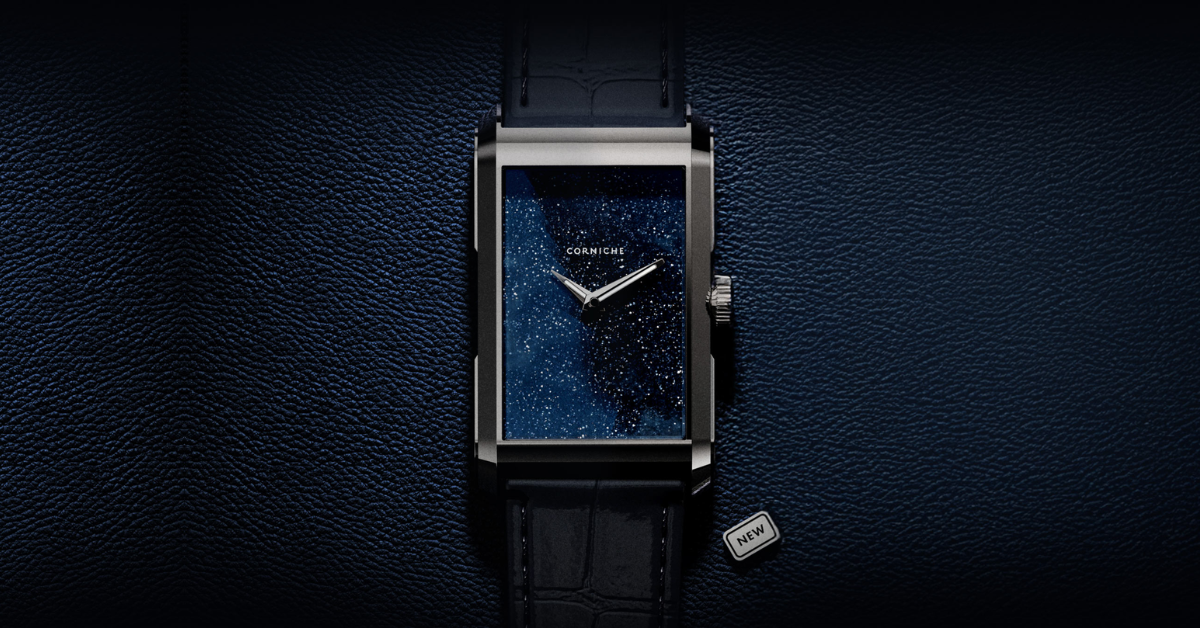 Corniche Introduces the Visionnaire in Steel with Aventurine Dial