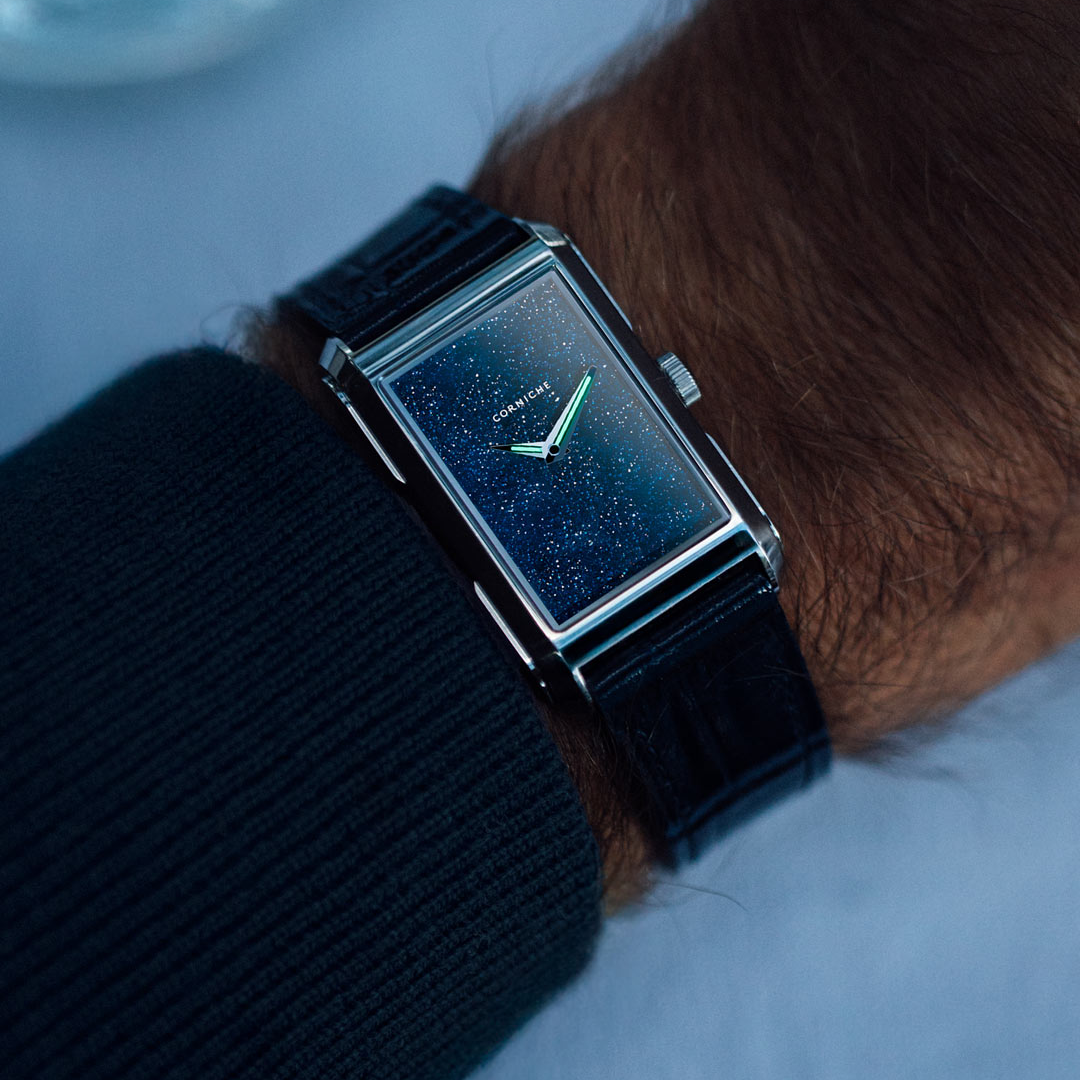 Corniche Introduces the Visionnaire in Steel with Aventurine Dial