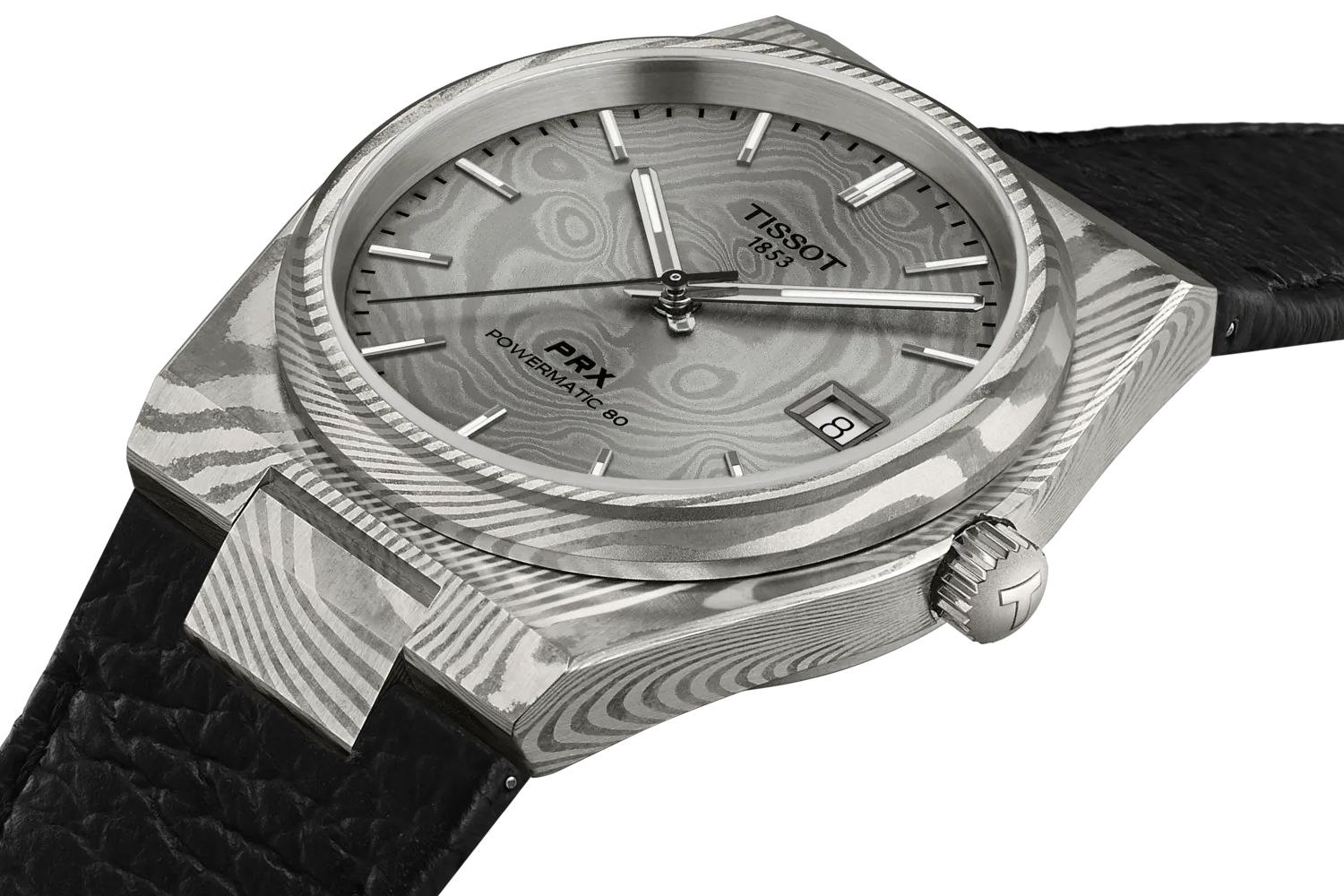 Tissot Expands the PRX Line with New 38mm Titanium and Damascus Steel Editions