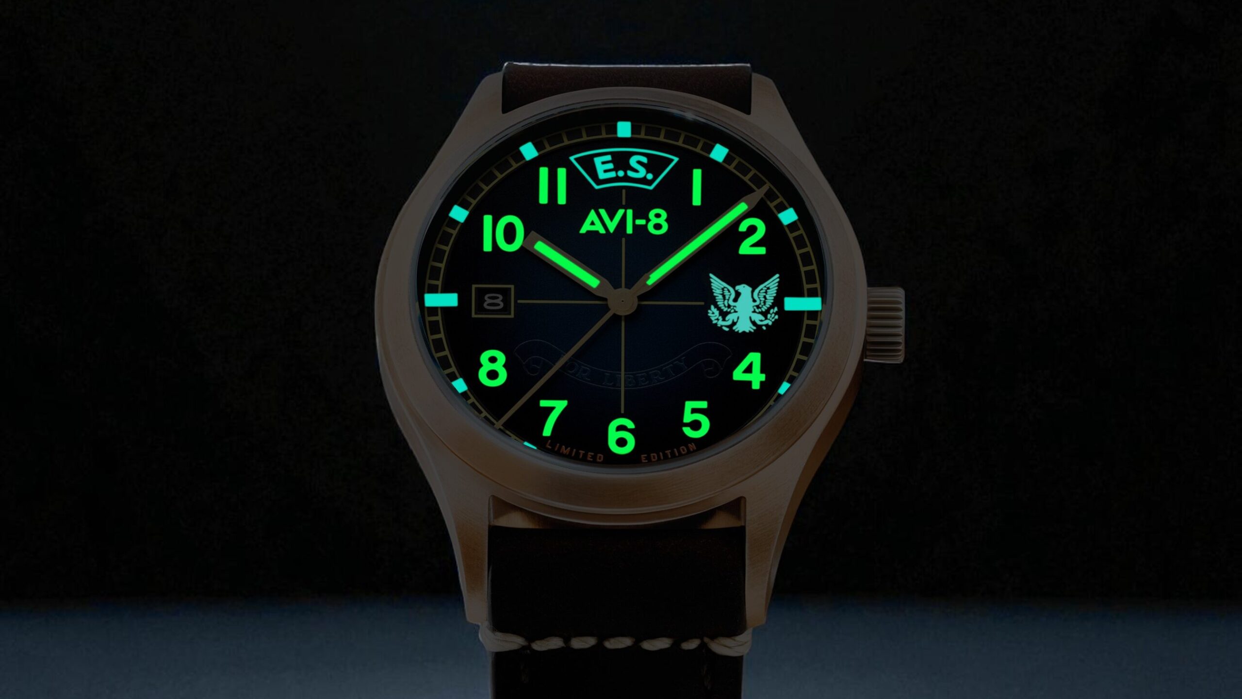AVI-8 Introduces the Flyboy Eagle Squadron Automatic Bronze 85th Limited Edition