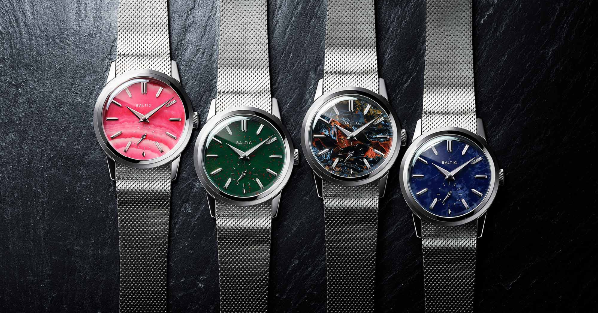 Baltic Prismic Stone Collection Adds Four New Mineral Dials
