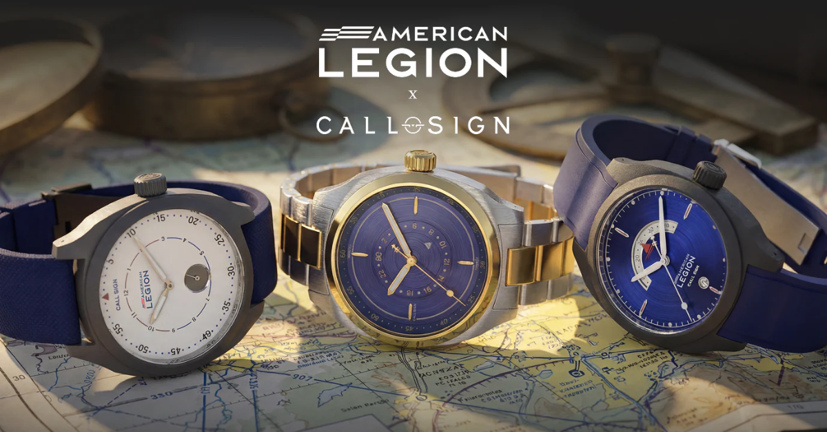 Call Sign Honors the American Legion With a Tribute Watch Collection