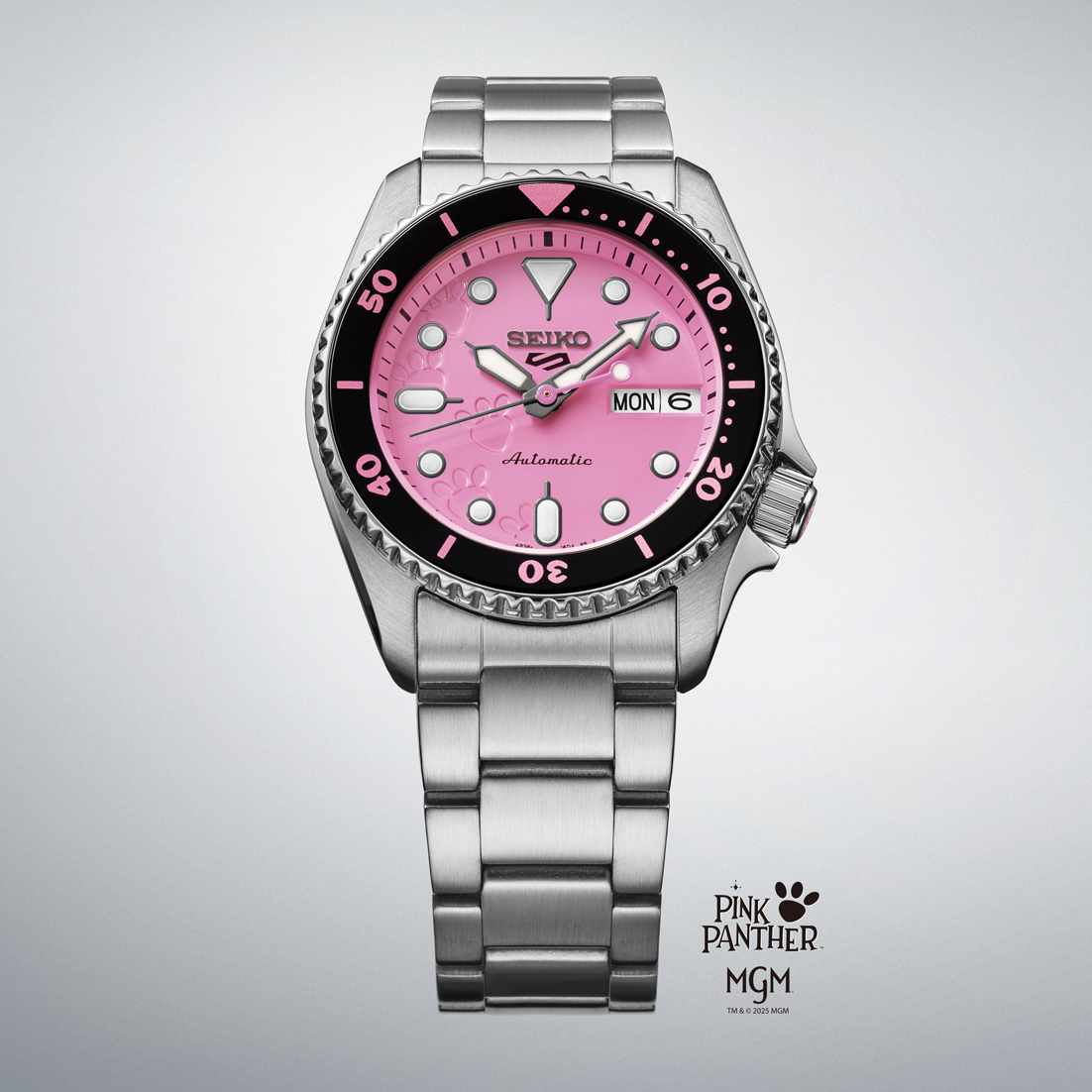 Seiko 5 Sports Introduces the Pink Panther Limited Edition SRPM07