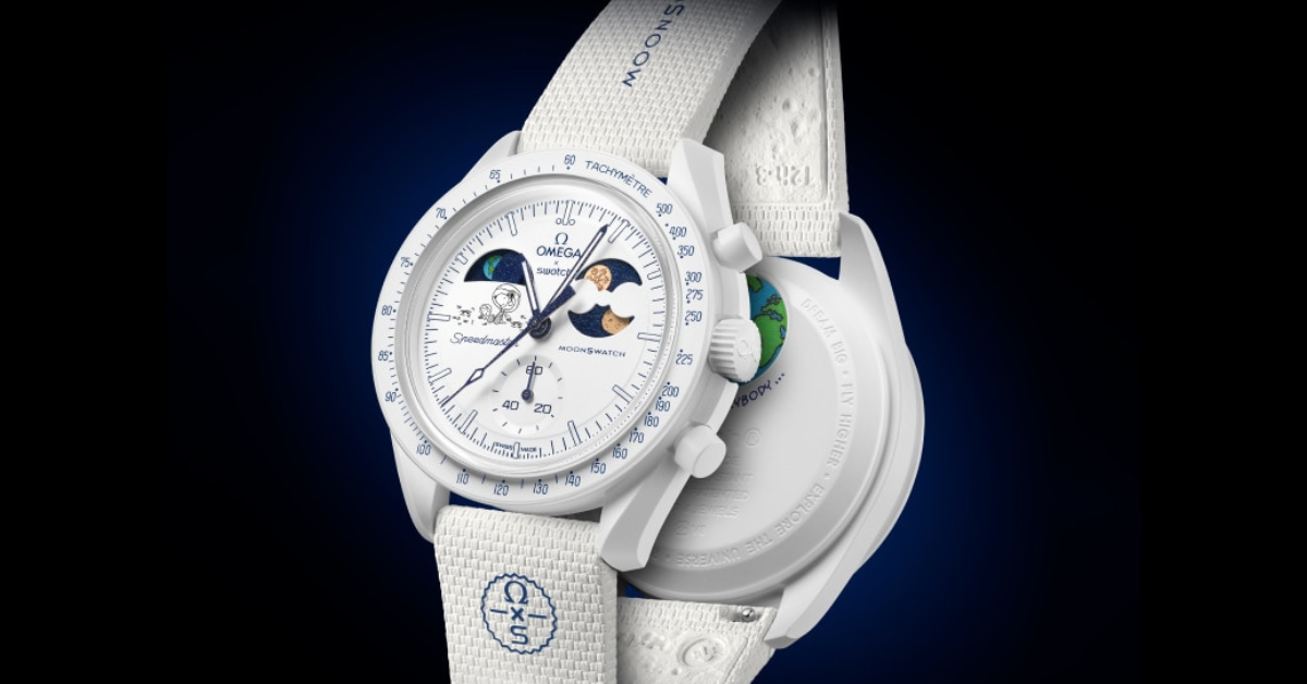 Swatch x Omega Unveil the MoonSwatch Earthphase “Cold Moon”